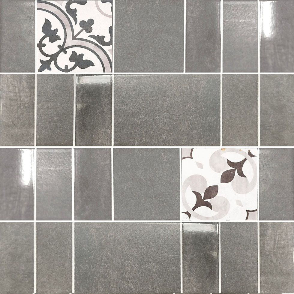 Carrelage effet Zellige Modul Cement 10x40 cm