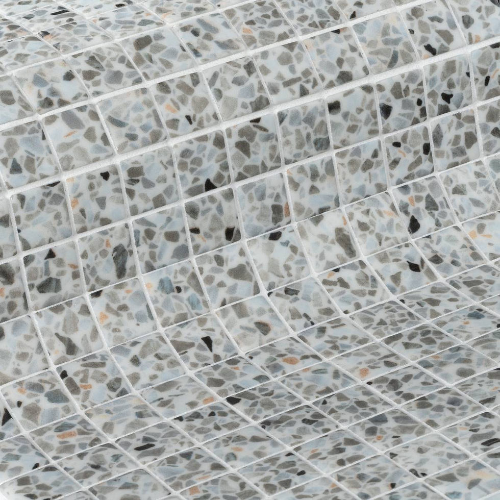 Mosaique Emaux de verre Terrazzo Gravel de Ezarri