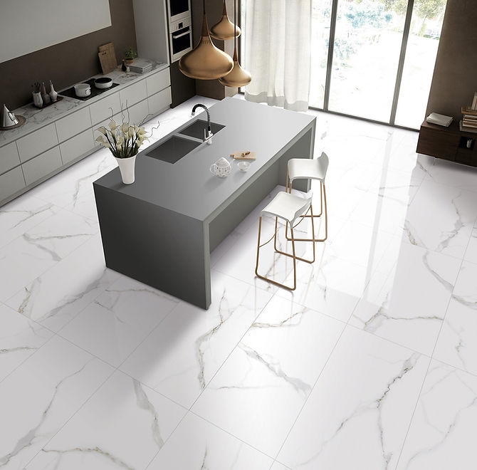 Carrelage effet marbre