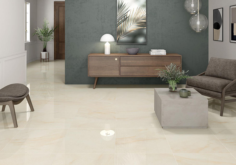 Carrelage effet Marbre Beige brillant Bahia Ivory 60x120 cm de Pamesa