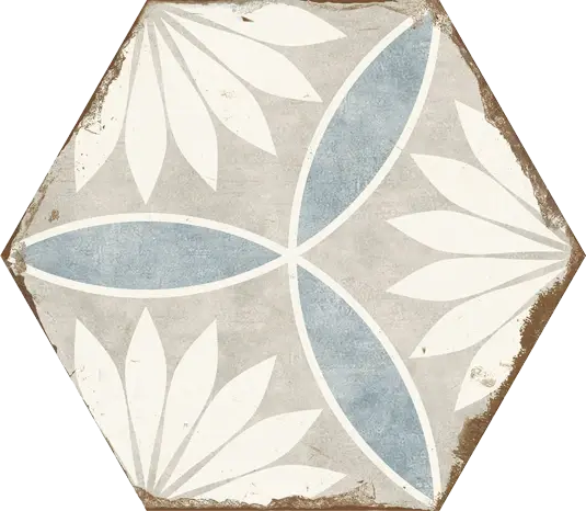 Carrelage Hexagonal effet Carreaux de Ciment Bohemia Margarita de Nanda Tiles