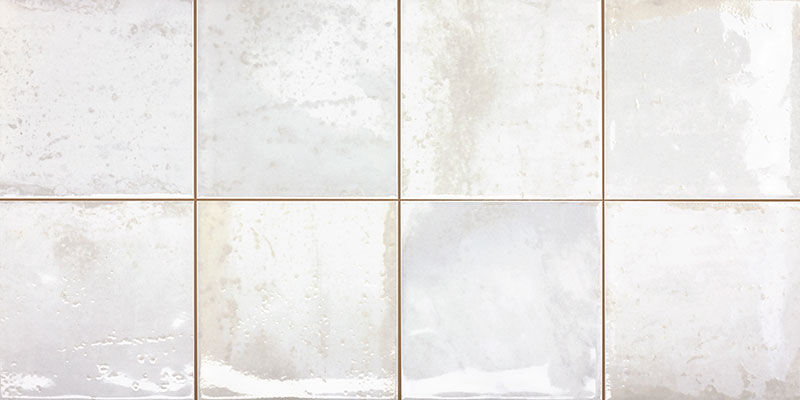 Carrelage effet Zellige Blanc série Provence White de Geotiles