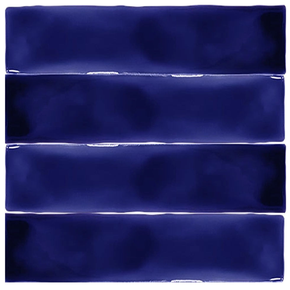 Carrelage effet Zellige Trendy Azul Cobalto 5x25 cm