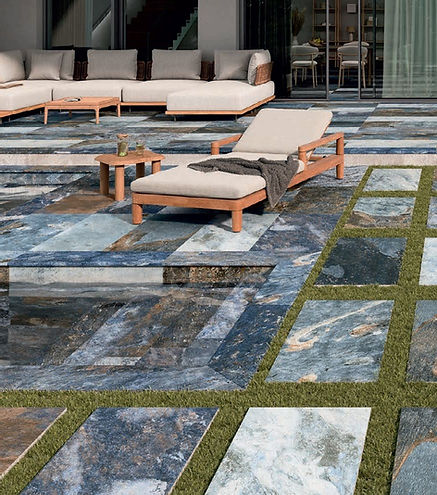 Carrelage XXL pour terrasse