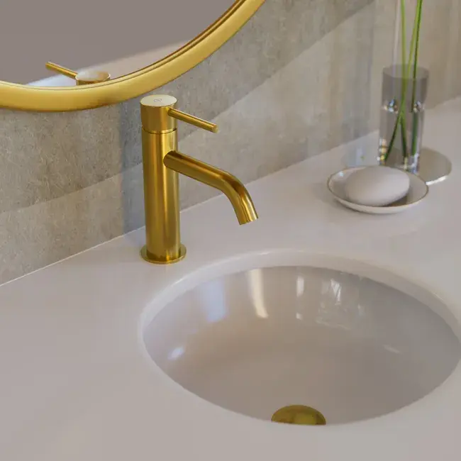 Mitigeur lavabo sirio or brossé