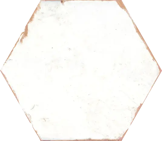 Carrelage Hexagonal effet Carreaux de Ciment Bohemia Lino White de Nanda Tiles