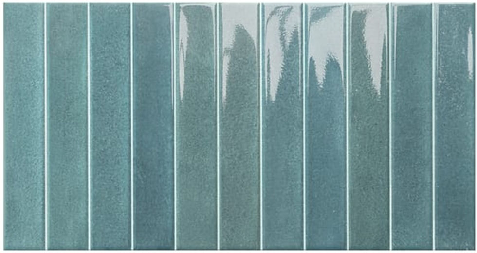 Carrelage effet Zellige Atlantis Green Mat ou Brillant de Ecoceramic