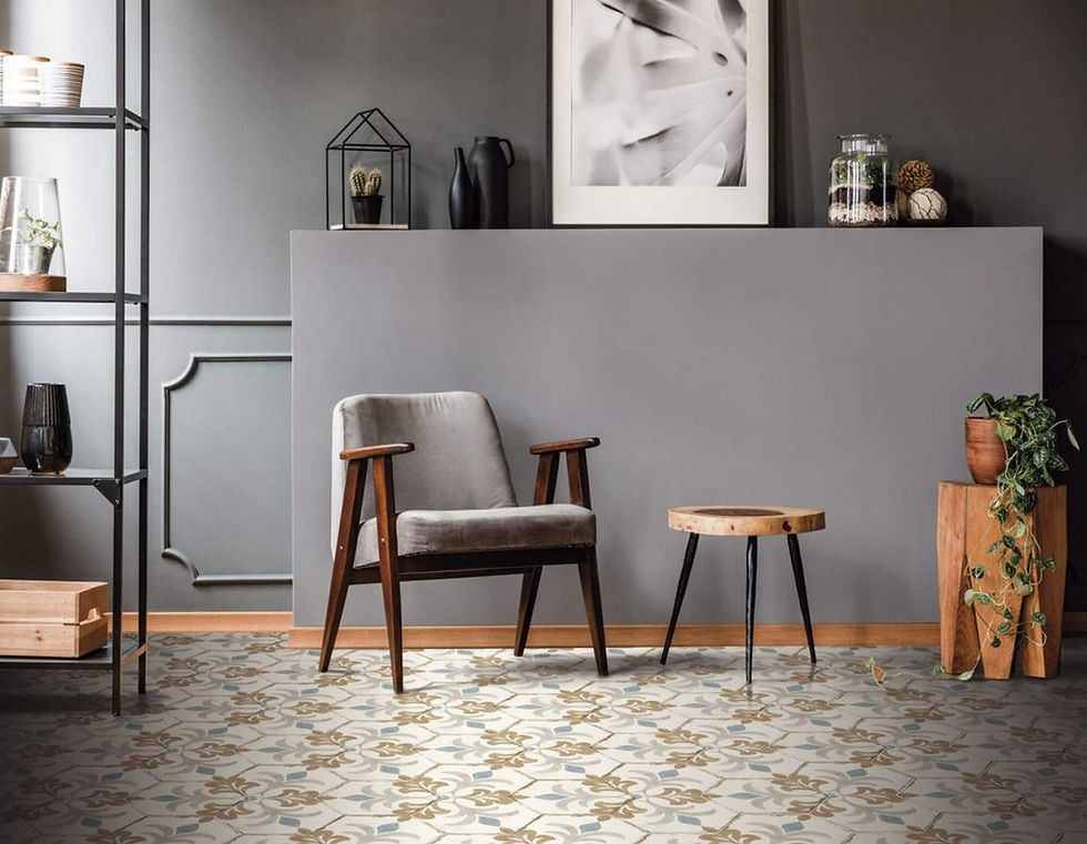 Carrelage Hexagonal effet Carreaux de Ciment Bohemia Lola de Nanda Tiles
