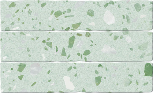Carrelage effet Terrazzo Colour Ducal Verde 5x25 cm