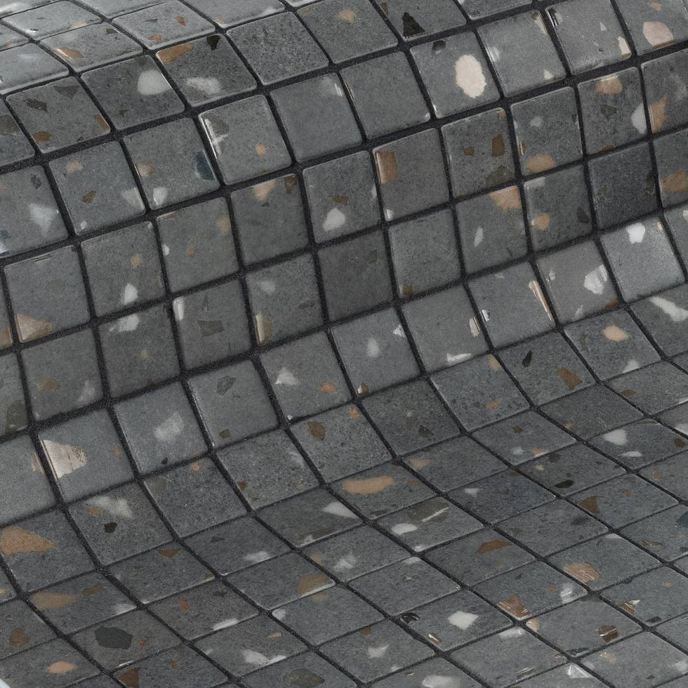 Mosaique Emaux de verre Terrazzo Grey de Ezarri
