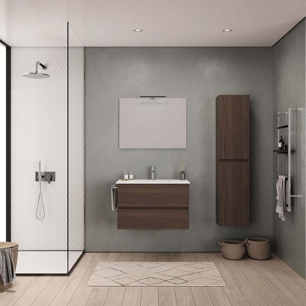 Meuble-de-salle-de-bain-en-noyer-2-tiroirs