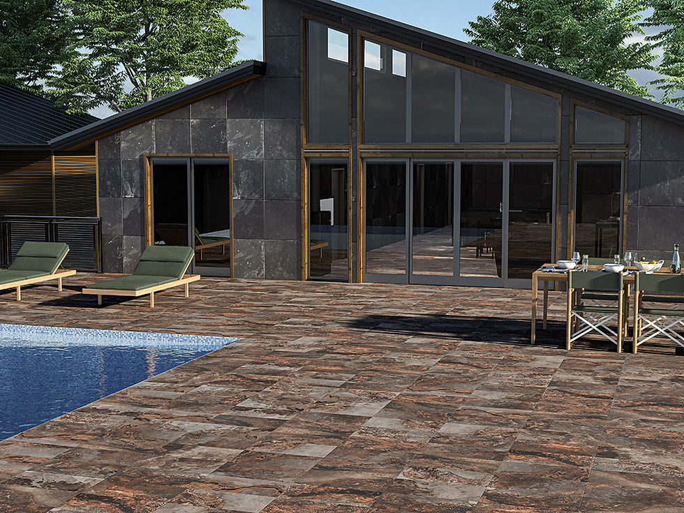 Carrelage terrasse Hekla magma