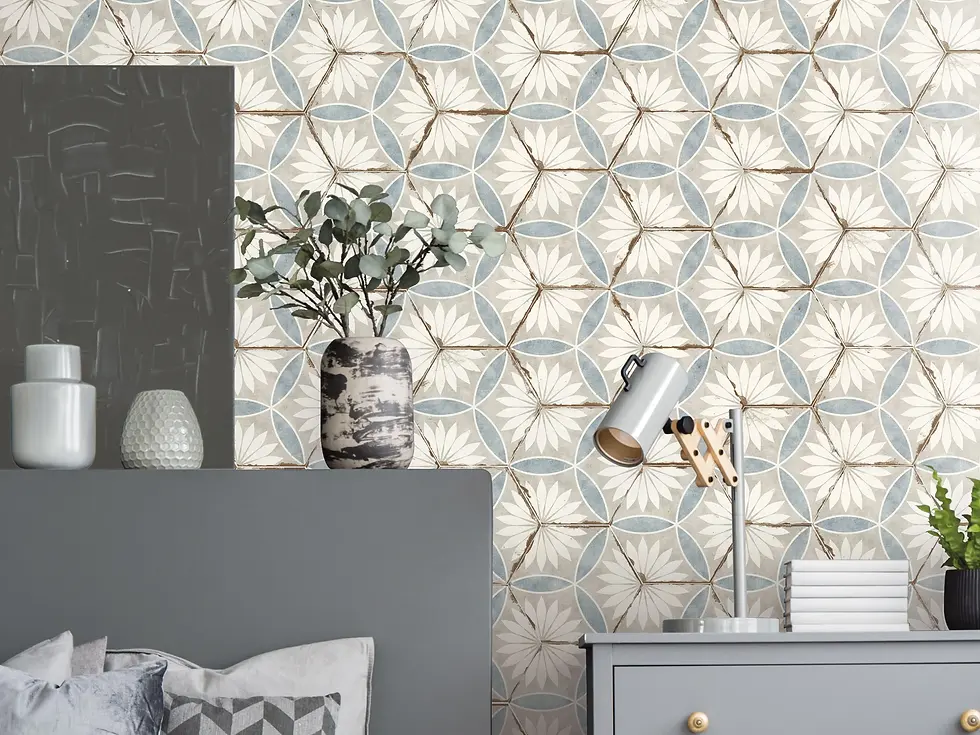 Carrelage Hexagonal effet Carreaux de Ciment Bohemia Margarita de Nanda Tiles