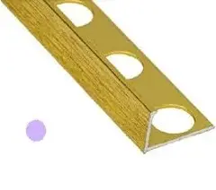 Profilé de finition or brossé pour carrelage