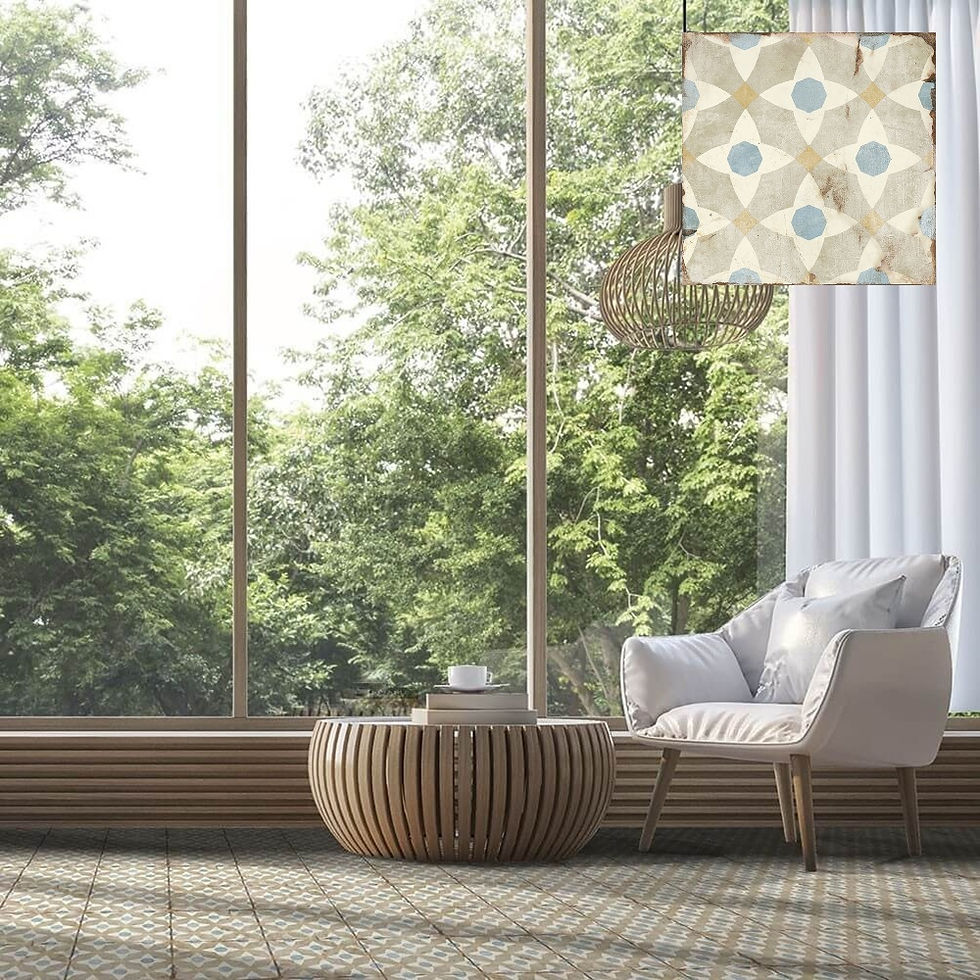 Carrelage effet carreau de ciment Loft Floor Oberlin 20x20 cm de Nanda Tiles