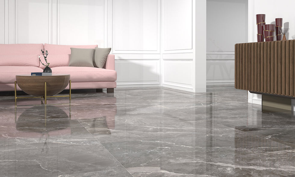 Carrelage effet Marbre Gris Earthstone Perla 60x120 cm de Ecoceramic
