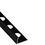 Miniature : Lot de 2 Profilés carrelage en aluminium bord droit Noir Brossé