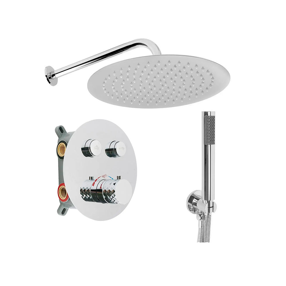 Ensemble de douche Thermostatique Encastre Julia Lux Chrome