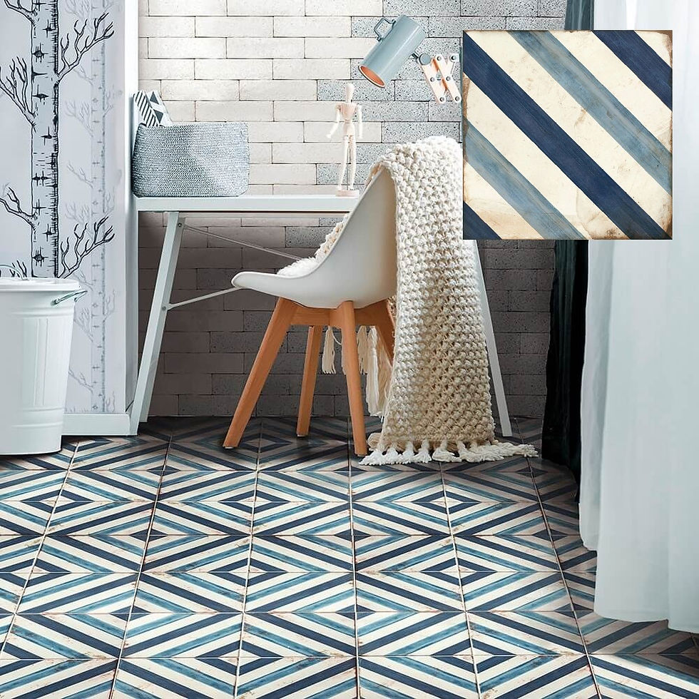 Carrelage effet carreau de ciment Loft Floor Elyria 20x20 cm de Nanda Tiles