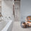 Miniature : Carrelage effet carreaux de ciment Marlow White Whale 11,5x11,5 cm Nanda Tiles