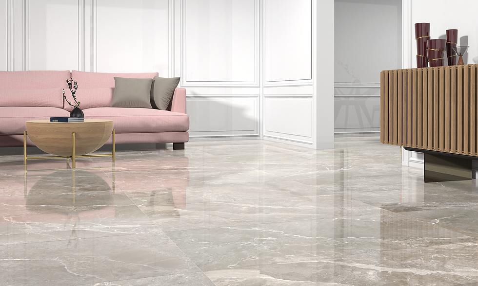 Carrelage effet Marbre Beige Earthstone Stone 60x120 cm de Ecoceramic