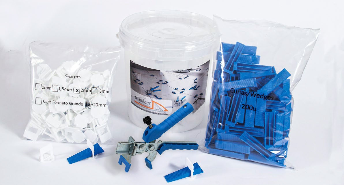 Kit Croisillons autonivelants 200 Calles + 200 croisillons 2mm + 1 pince métal
