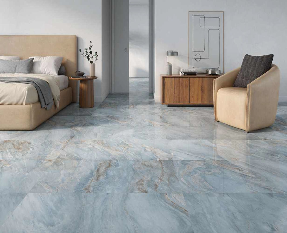 Carrelage effet Marbre Blue Brillant Blue Moon Gloss de Ceracasa