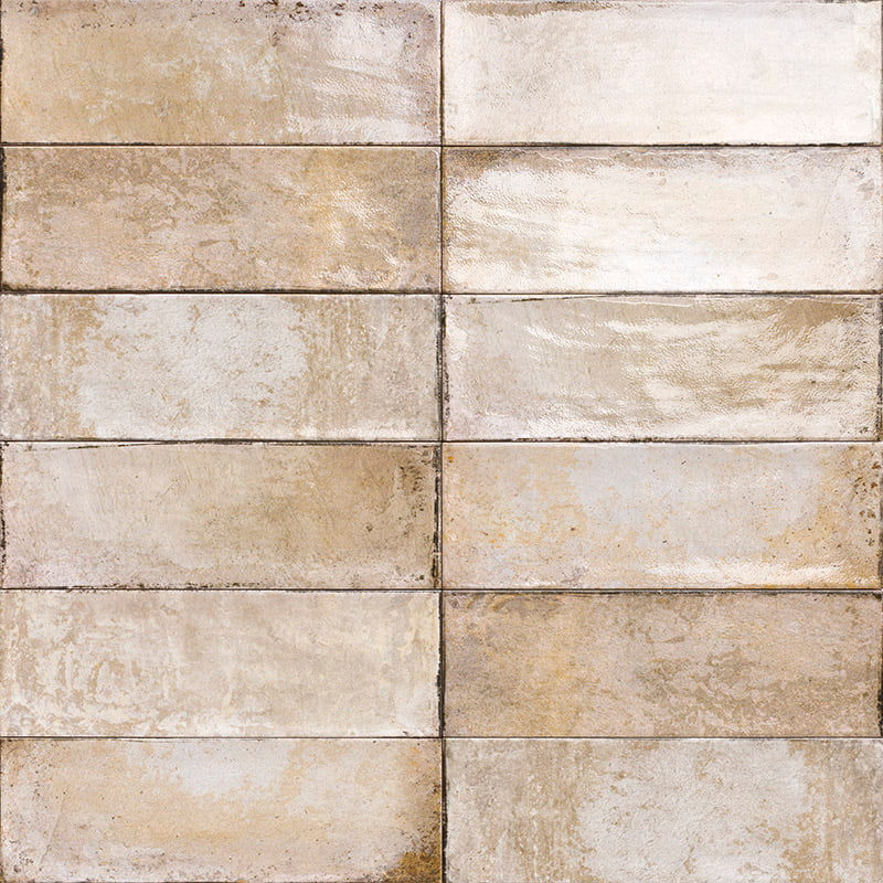 Carrelage effet Zellige Armoni Cream 10x30 cm de Mainzu