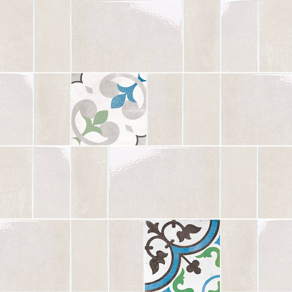 Carrelage effet Zellige Modul Bone 10x40 cm