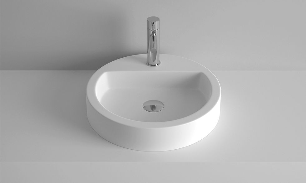 Vasque a poser en Resine Design Round 10 coloris