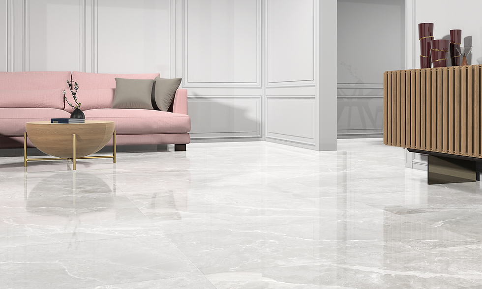 Carrelage effet Marbre Blanc Earthstone White 60x120 cm de Ecoceramic