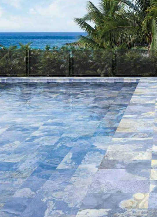 Carrelage Piscine et Terrasse Bali Blue 30x60 cm