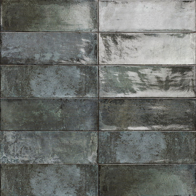 Carrelage effet Zellige Armoni Blu 10x30 cm de Mainzu