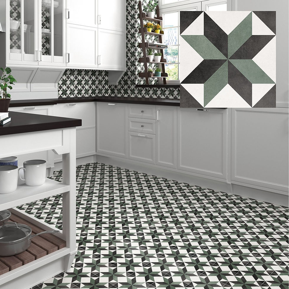 Carrelage effet carreau de ciment Floriane Celin de APE