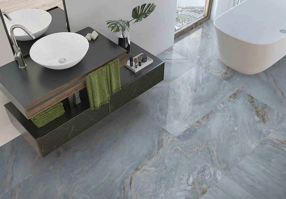 Carrelage effet Marbre Blue Brillant Blue Moon Gloss de Ceracasa