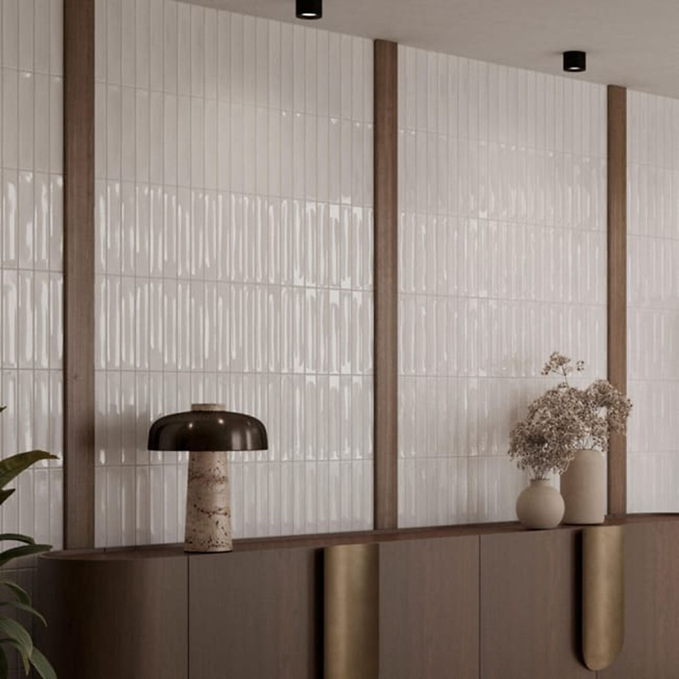 Carrelage effet Zellige Atlantis White Mat ou Brillant de Ecoceramic
