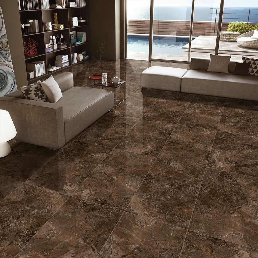 Carrelage effet Marbre Marron Patara Brown 60x120 cm