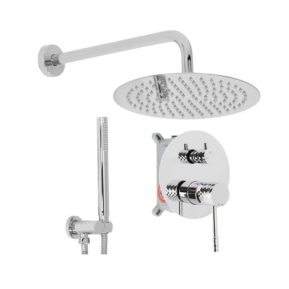 Ensemble de douche Encastré Julia Lux Chrome