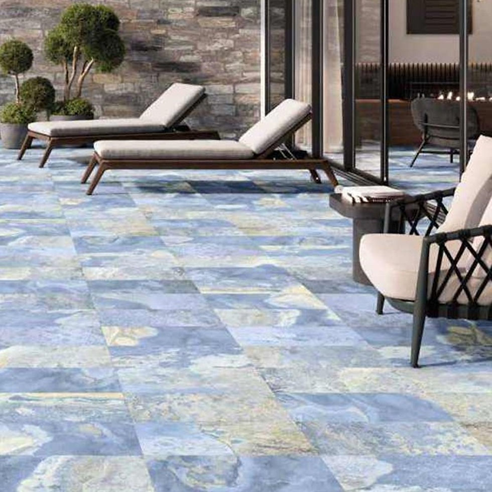 Carrelage Piscine et Terrasse Bali Blue 30x60 cm