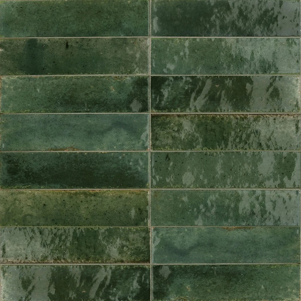 Carrelage effet Zellige Lume Green M6RQ 6x24 cm de Marazzi