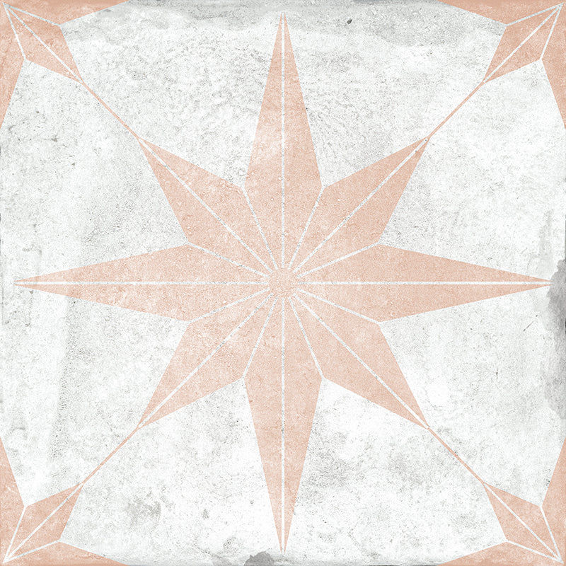 Carrelage effet carreau de ciment Estrella Rosa