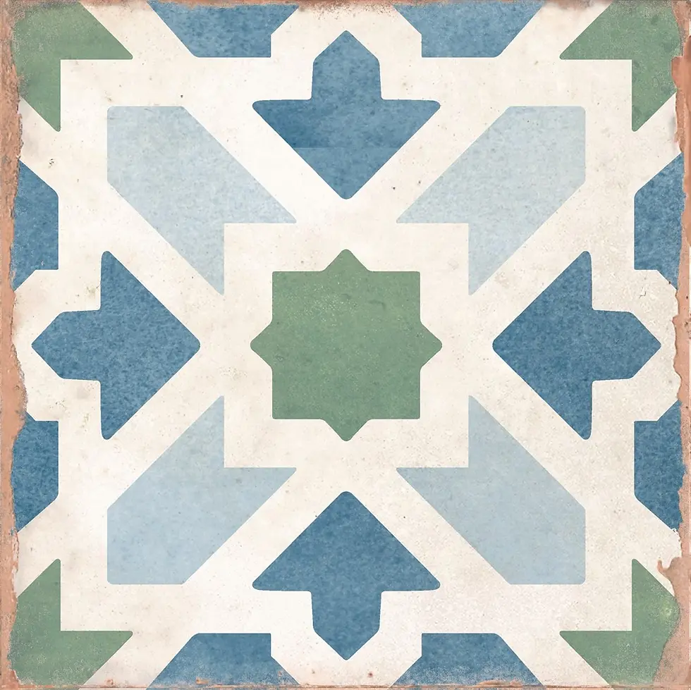 Carrelage effet carreau de ciment Hydraulic Kelsey Cold