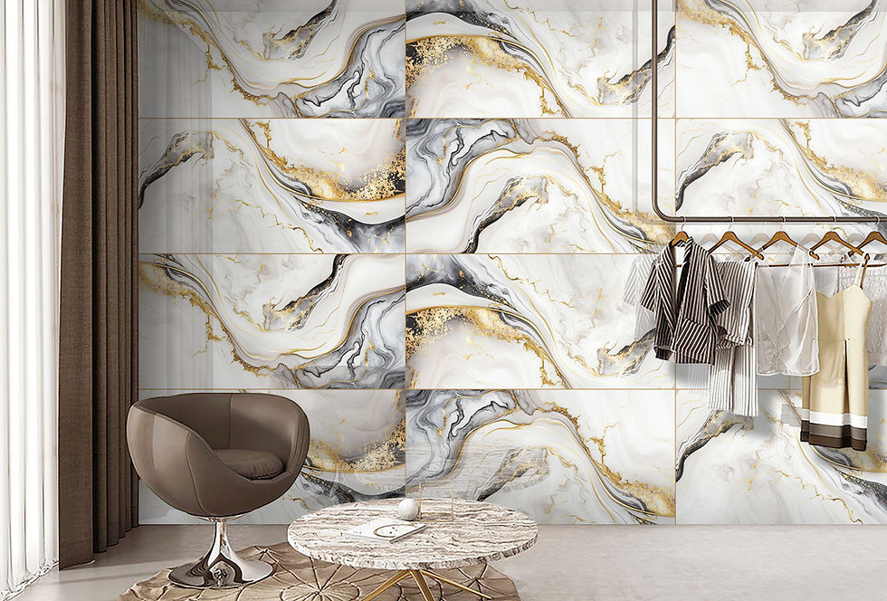 Carrelage effet Marbre Doré Brillant Majestic Fusion
