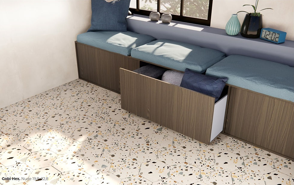 Carrelage-Hexagonal-Effet-Terrazzo-Hex-Gobi-Nude-de-Prissmacer