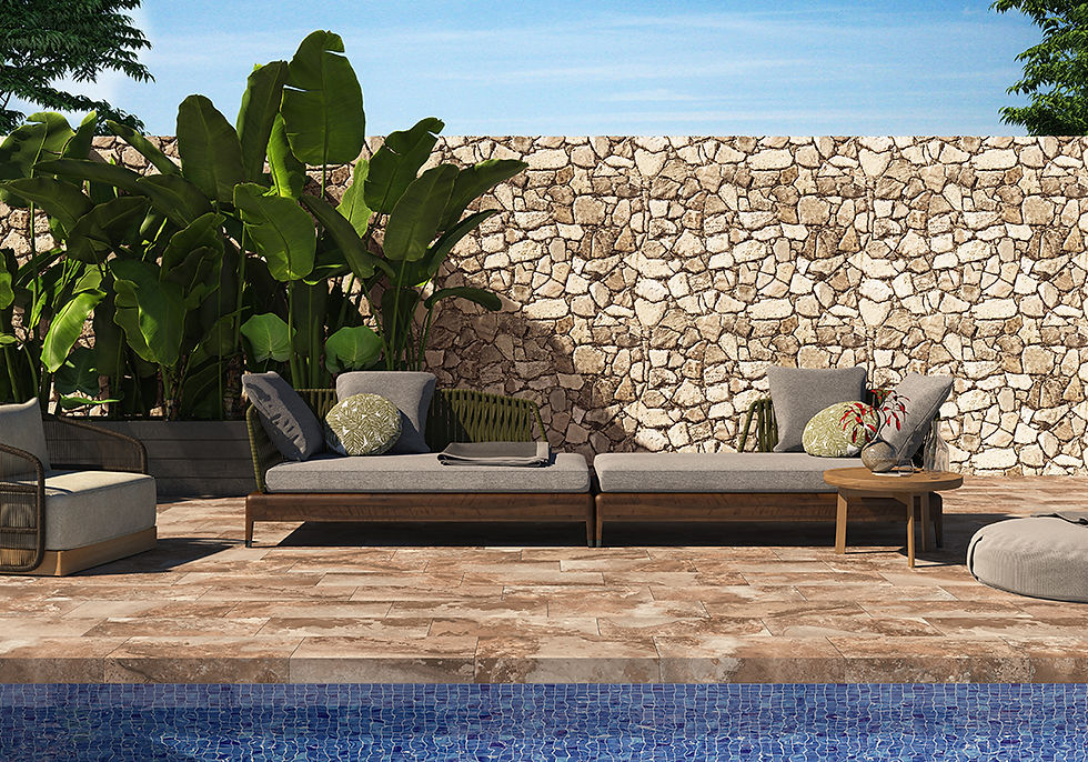 carrelage terrasse beige hekla siena