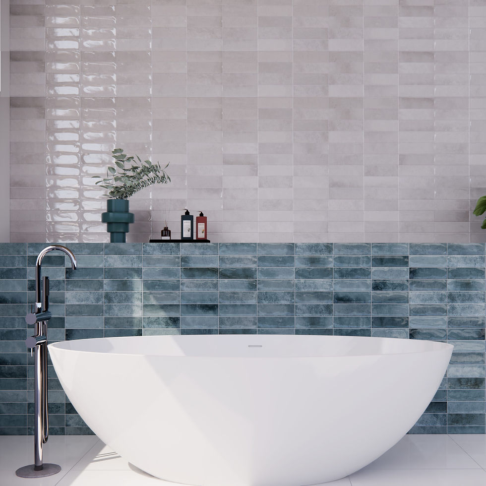 Carrelage effet Zellige Pre Ponto Blue de Prissmacer
