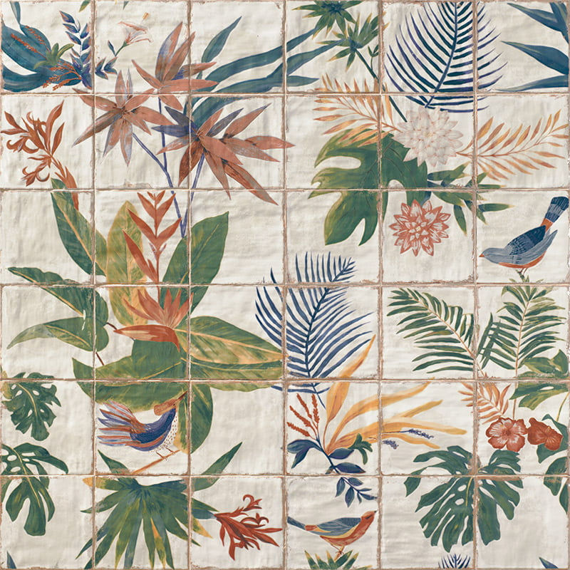 Carrelage Decor mural  Sonata Fresque 120x120 cm de Mainzu