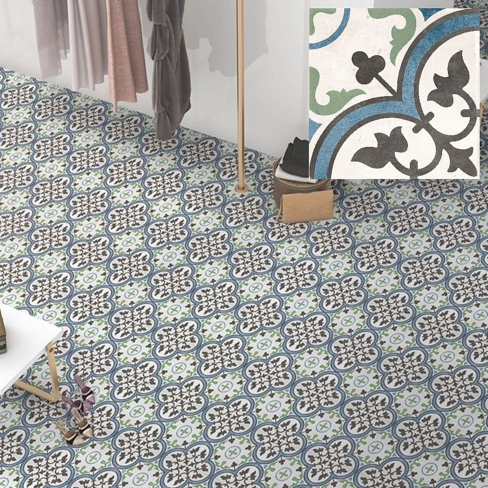 Carrelage effet carreau de ciment Hydraulic Broadway Cold