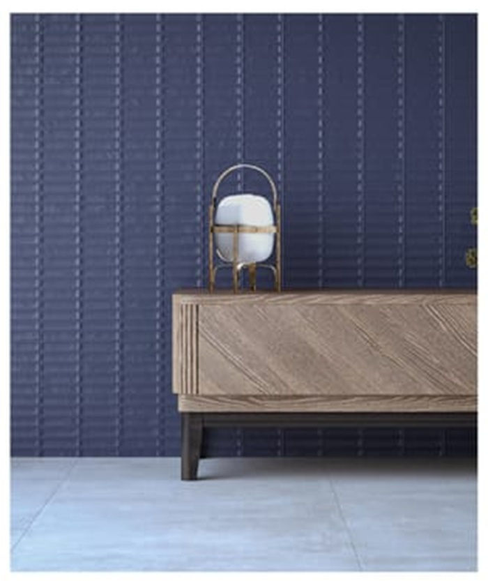 Carrelage effet Zellige Monet Dark Blue Mat ou Brillant de Ecoceramic