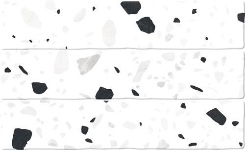 Carrelage effet Terrazzo Colour Ducal Negro 5x25 cm